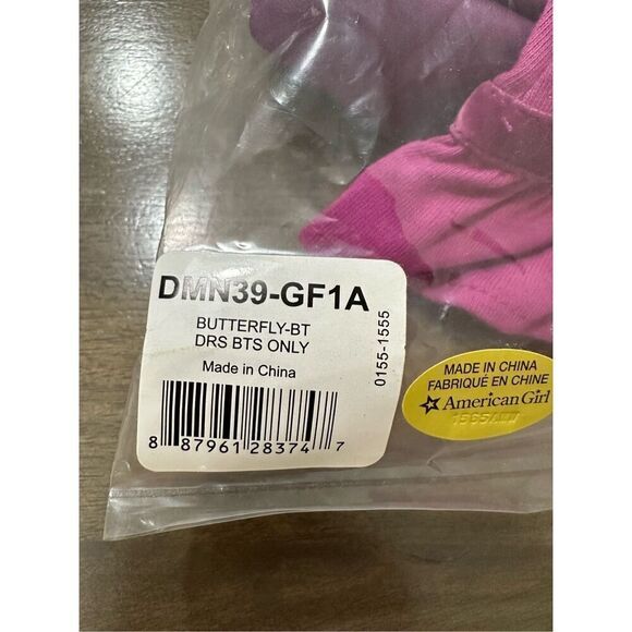 American Girl Bitty Baby Twin Butterfly Dress and Boots NEW - Picture 4 of 4